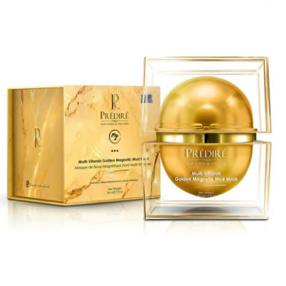 New Predire Paris Golden Magnetic Mud Mask Collagen & Oxygen Booster‎ 1.35 fl oz